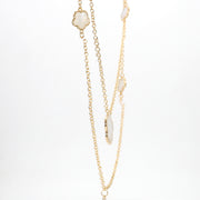 Diamond & Mother-of-Pearl Double Necklace