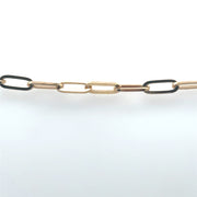 18K Solid Paperclip Chain