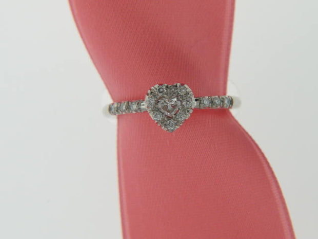 Unisex Diamond halo platinum Engagement Ring