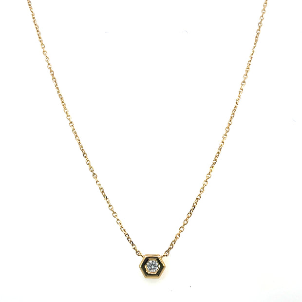 Honeycomb Diamond Necklace