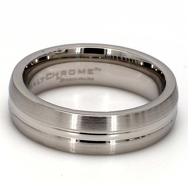 Comfort-Fit Mixed Plain Metal Band