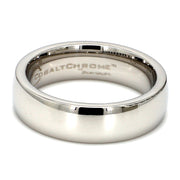 Comfort-Fit Polished Plain Metal Band