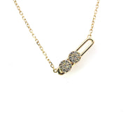 Yellow Gold And Diamond Dedicated Slide Pendant Necklace