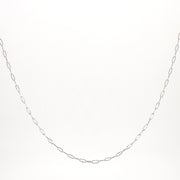 Platinum Oval Chain Necklace