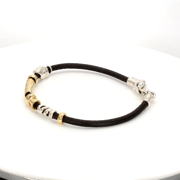 Leather Metal Bracelet