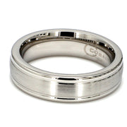 Comfort-Fit Mixed Plain Metal Band