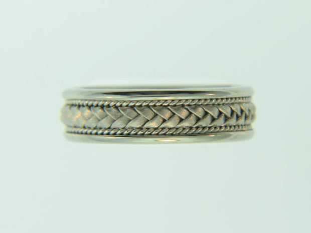 Braided Textured Plain Metal Band