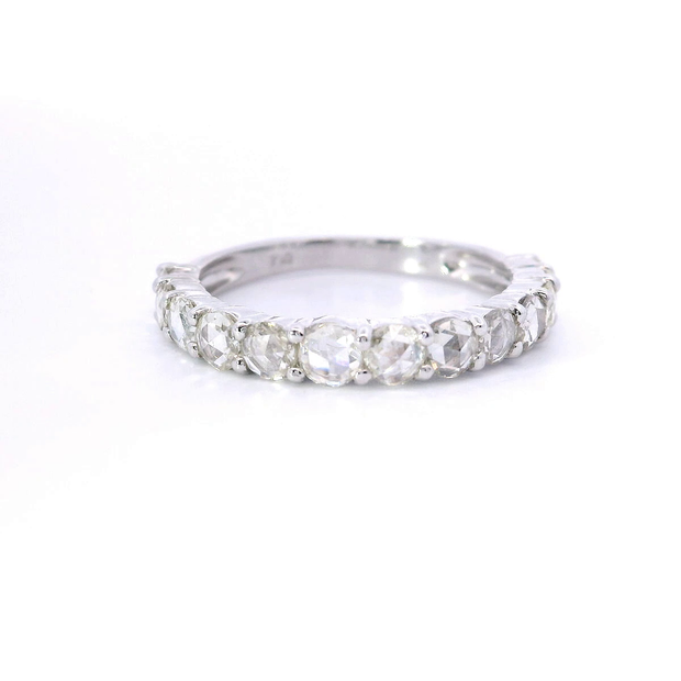 Mixed Rose-Cut Diamond Anniversary Band