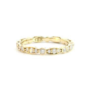 Alternating Side Detail Eternity Band