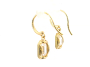 TACORI Emerald-Cut Diamond French Wire Drop Earrings