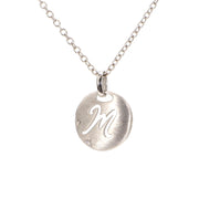 Signet-M Diamond Necklace