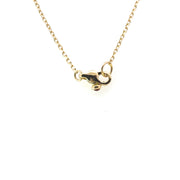 Yellow Gold And Diamond Dedicated Slide Pendant Necklace