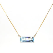 Sky-Blue Quartz Gemstone Necklace